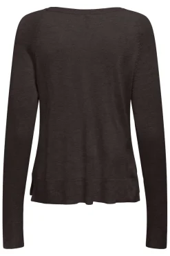 Best Only Onlvienna Ls O-Neck Knt 4838284 Chocolate Torte Melange
