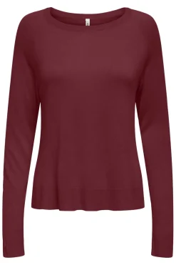 Best Only Onlvienna Ls O-Neck Knt 4838277 Cabernet