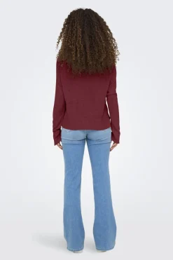 Best Only Onlvienna Ls O-Neck Knt 4838277 Cabernet