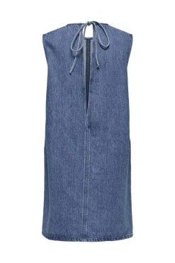 Clearance Only Onlvigga S/L Open Back Dress Sik 4799444 Medium Blue Denim