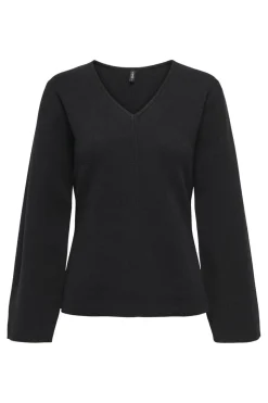 Discount Only Onlviola Ls Fit V-Neck Knt 4940903 Black