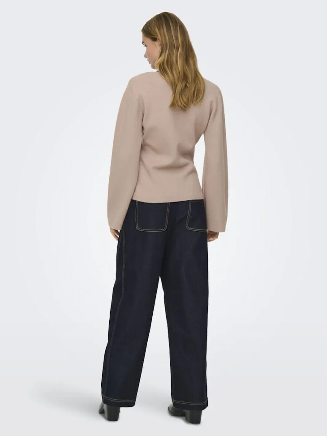 Hot Only Onlviola Ls Fit V-Neck Knt 4967667 Mocha Meringue