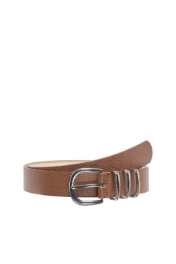 Outlet Only Onlviola Pu Jeans Belt Acc 4815929 Cognac Silver Metal