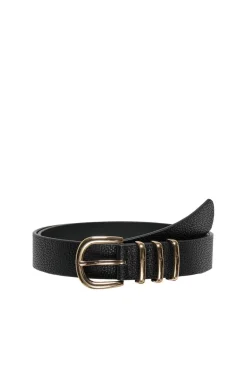 Sale Only Onlviola Pu Jeans Belt Acc 4548297 Black Gold Metal