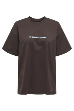Outlet Only Onlvivvi Life S/S Lovely Top 4897146 Black Coffee Page Bookstore
