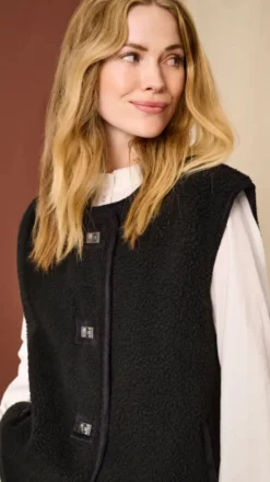 Discount Only Onlwendy Teddy Waistcoat 4982797 Black