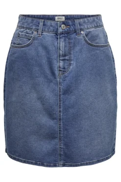 Discount Only Onlwonder Skirt Pim 4522708 Medium Blue Denim