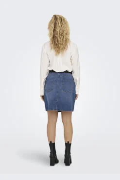 Discount Only Onlwonder Skirt Pim 4522708 Medium Blue Denim