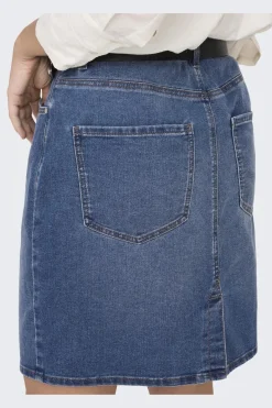 Discount Only Onlwonder Skirt Pim 4522708 Medium Blue Denim