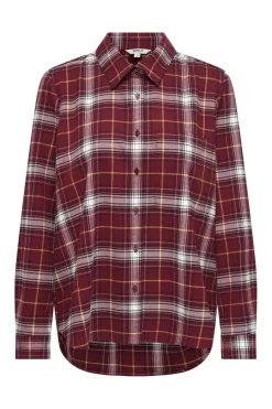New Only Onlwren Check Shirt 4970193 Syrah Checked Pulse