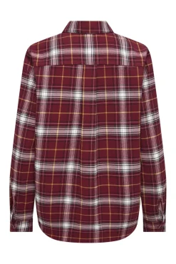 New Only Onlwren Check Shirt 4970193 Syrah Checked Pulse