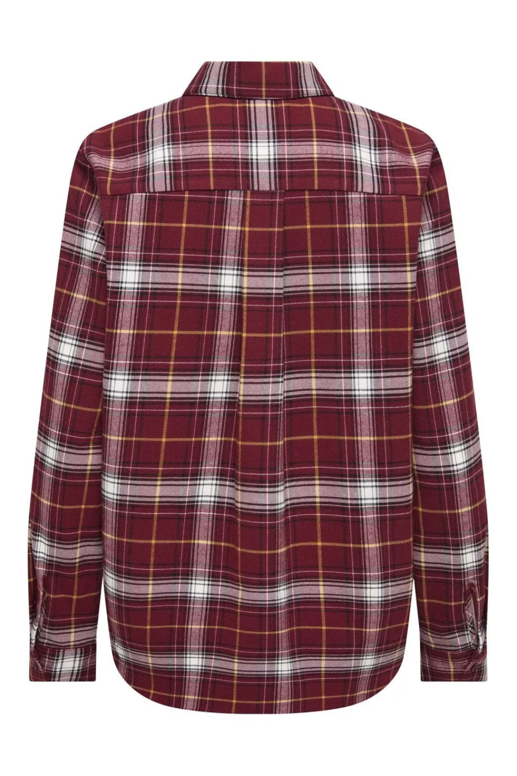 New Only Onlwren Check Shirt 4970193 Syrah Checked Pulse