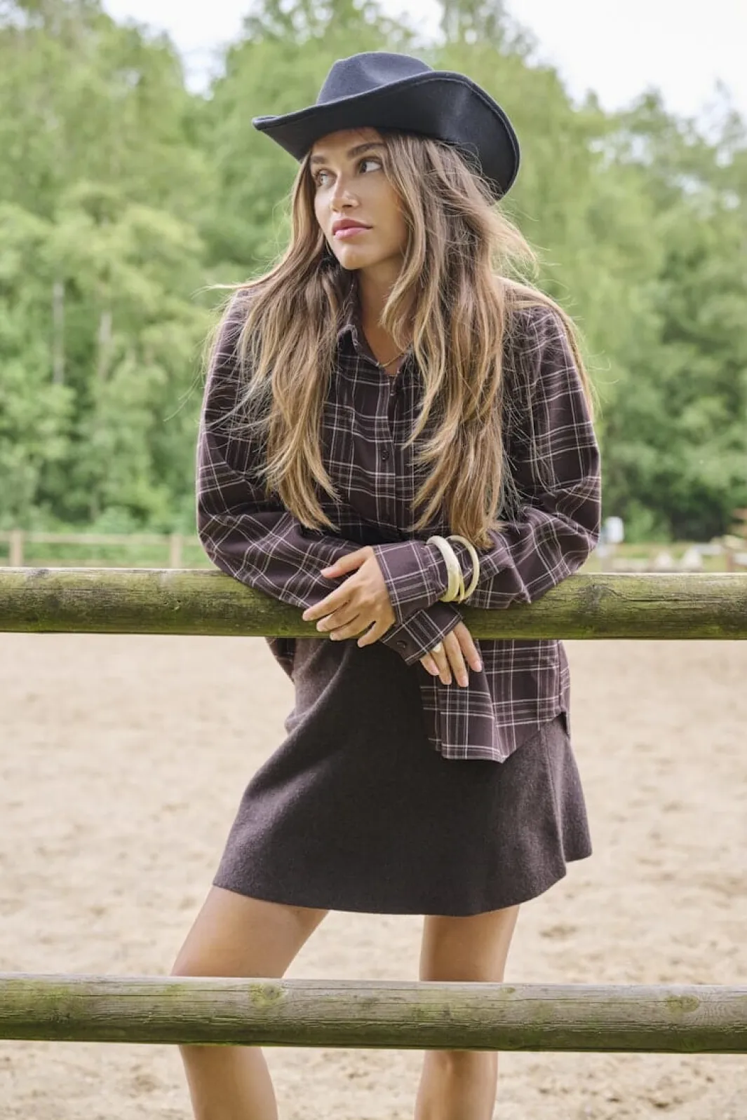 Outlet Only Onlwren Check Shirt 4970194 Black Checked Forge