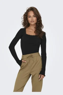 Best Only Onlxena L/S Lace Top 4371278 Black