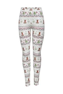 Only Onlxmas Elfi Life Leggings 4838232 Cloud Dancer Deer Christmas