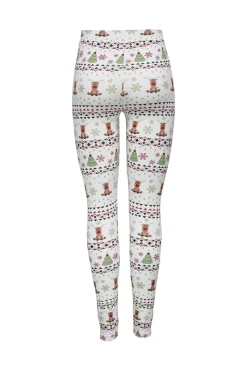 Only Onlxmas Elfi Life Leggings 4838232 Cloud Dancer Deer Christmas