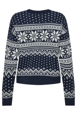 Discount Only Onlxmas Threea Pullover Knt 4857772 Night Sky W. Birch