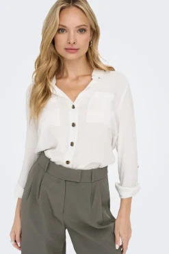 Online Only asmin Shirt L/S 4304302 Snow White