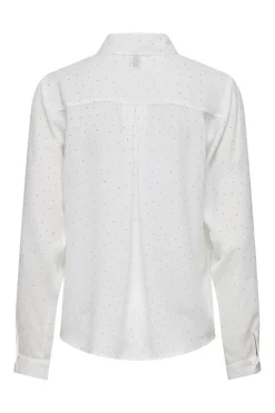 Online Only Onlzeke L/S Stud Shirt 4850702 Cloud Dancer Allover Studs