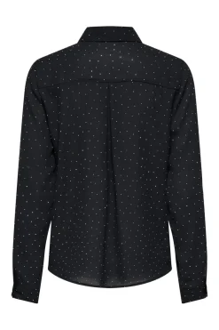 Hot Only Onlzeke L/S Stud Shirt 4850703 Black Allover Studs