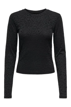 Outlet Only Onlzele L/S Roundneck Top 4916071 Black Joh Leo