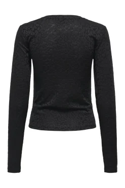 Outlet Only Onlzele L/S Roundneck Top 4916071 Black Joh Leo