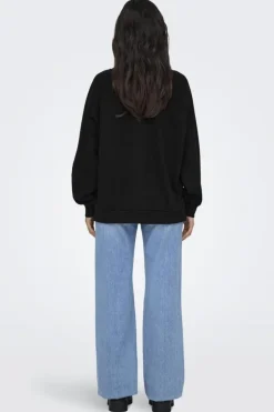 Hot Only Onlzenna L/S Oversize Stone Swt 4728634 Black Black Rhinestones