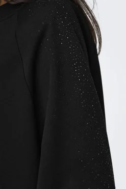 Hot Only Onlzenna L/S Oversize Stone Swt 4728634 Black Black Rhinestones