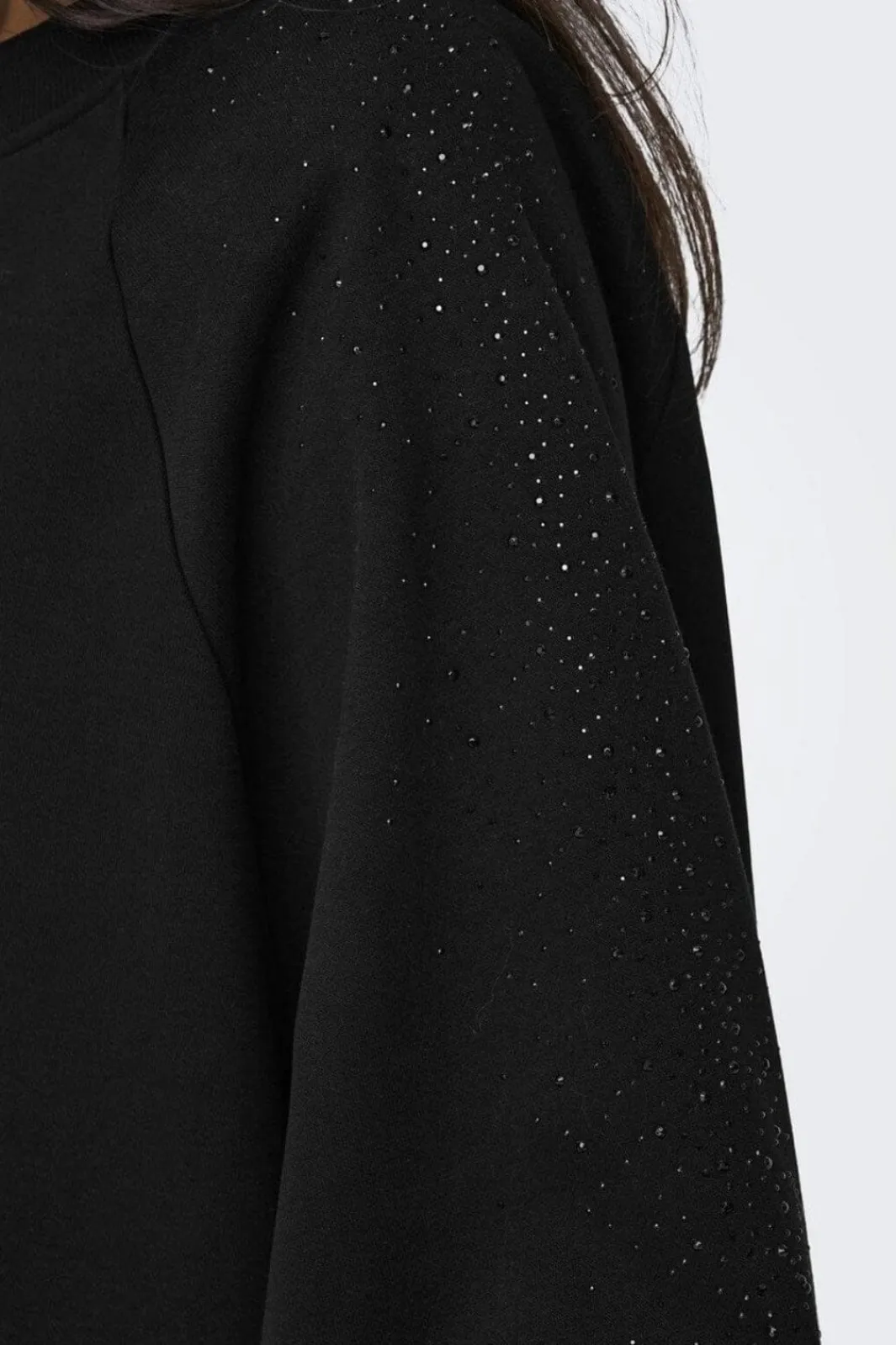 Hot Only Onlzenna L/S Oversize Stone Swt 4728634 Black Black Rhinestones