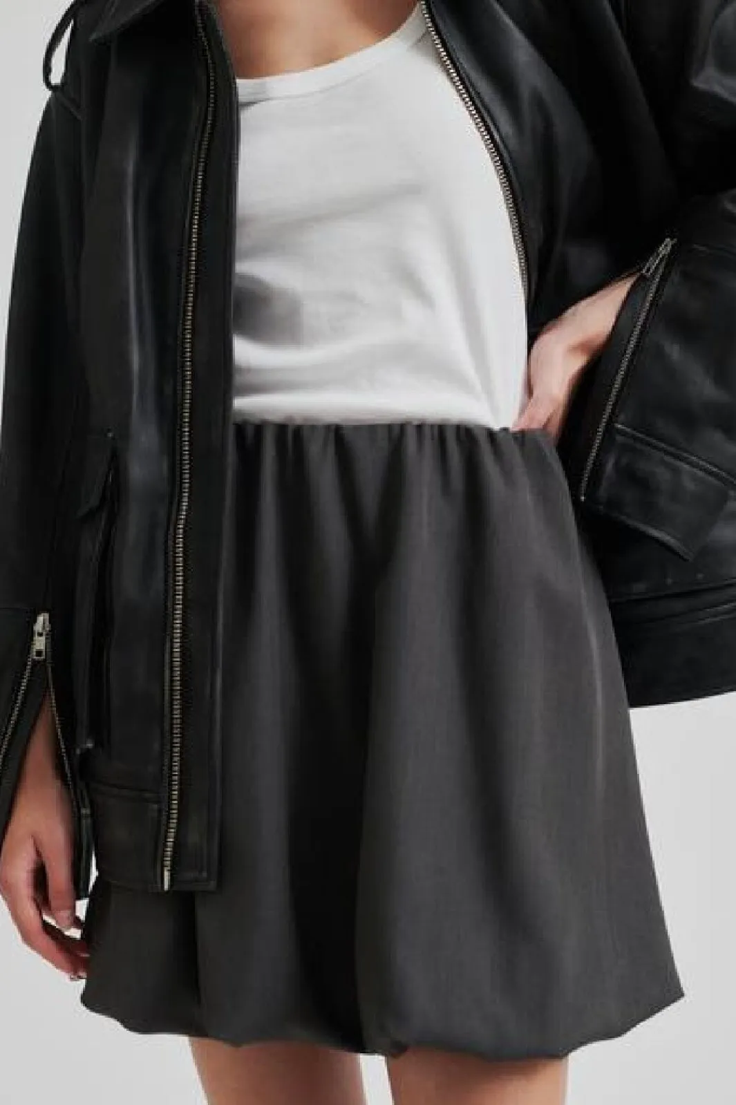 Best Second Female Otilia Skirt 59252 7003 Dark grey melange