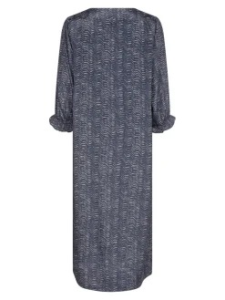 Outlet Neo Noir Palace Zigzag Duo Dress Midnight Blue