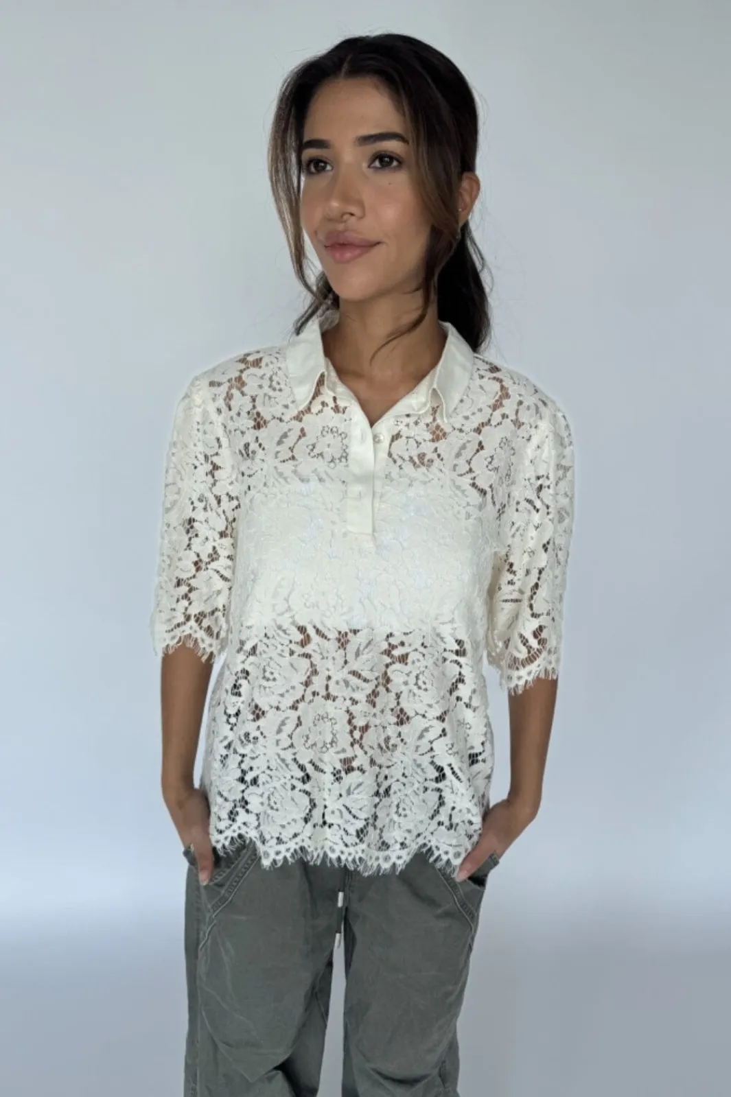 Discount Continue Paloma Lace 14992 Off White