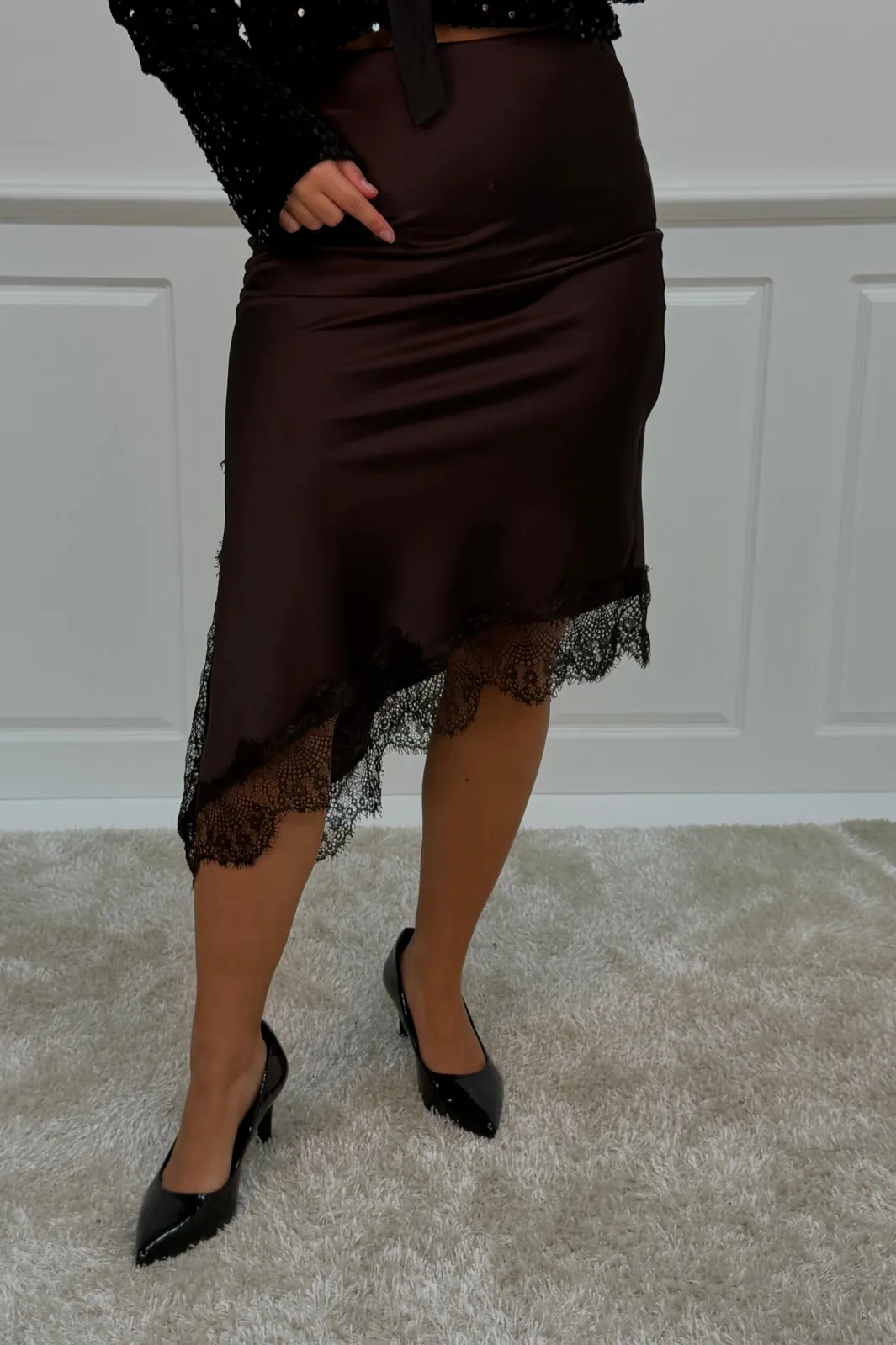 Online A-bee Paloma skirt Chocolate