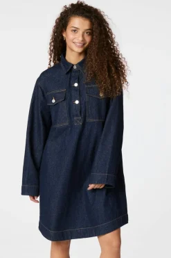 Discount Neo Noir Paras Denim Dress 163381 534