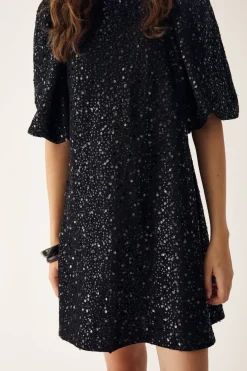 Hot Noella Pastis Short Dress 004 Black