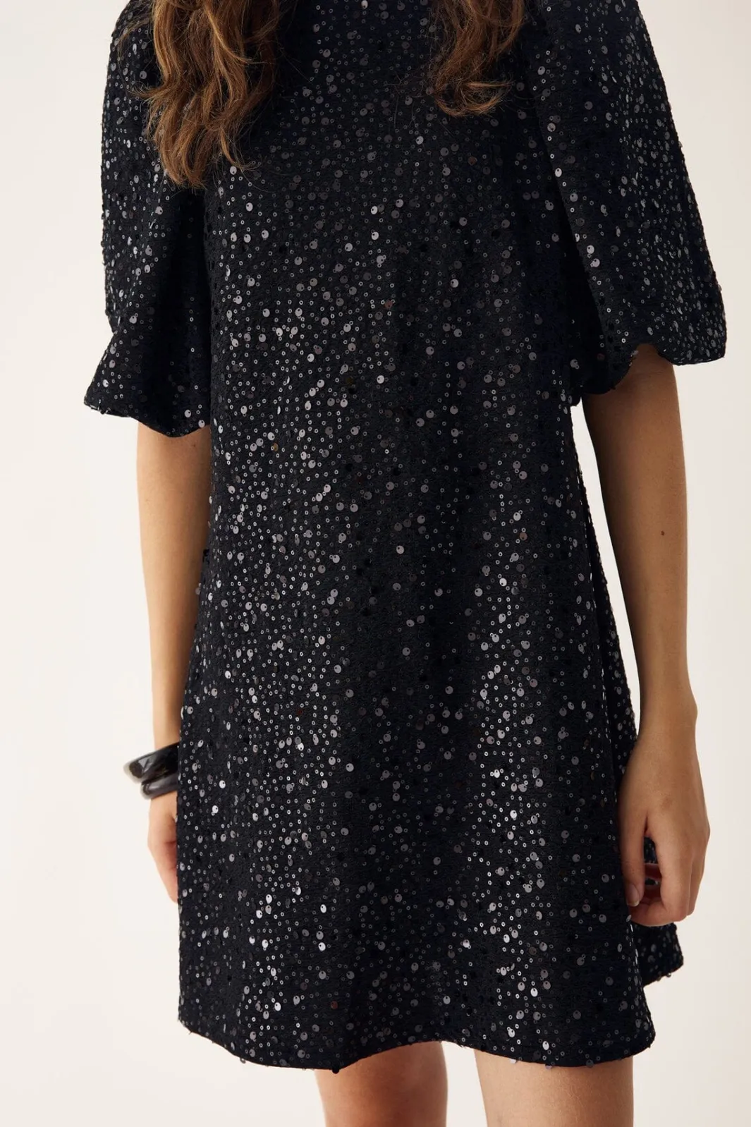 Hot Noella Pastis Short Dress 004 Black