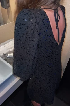 Hot Noella Pastis Short Dress 004 Black