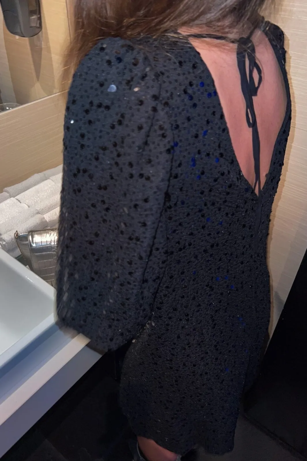 Hot Noella Pastis Short Dress 004 Black