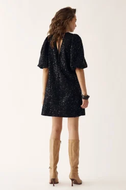 Hot Noella Pastis Short Dress 004 Black
