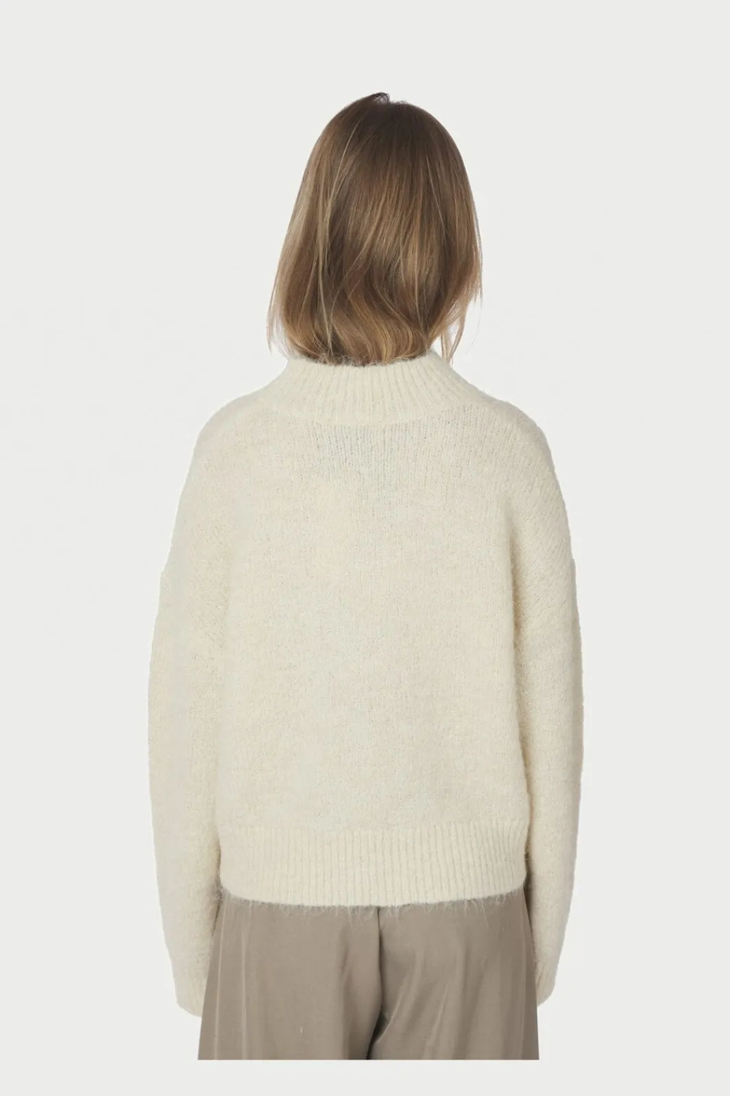 New Neo Noir Paulina Fluffy Knit Blouse 164729 121