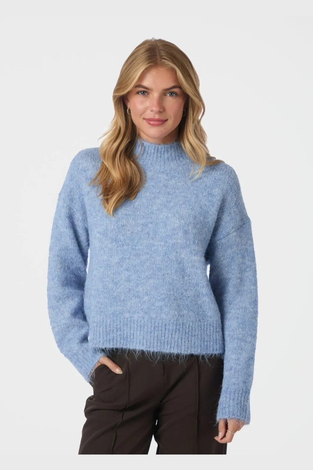 Clearance Neo Noir Paulina Fluffy Knit Blouse 164729 142