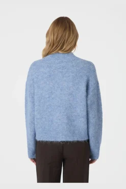 Clearance Neo Noir Paulina Fluffy Knit Blouse 164729 142