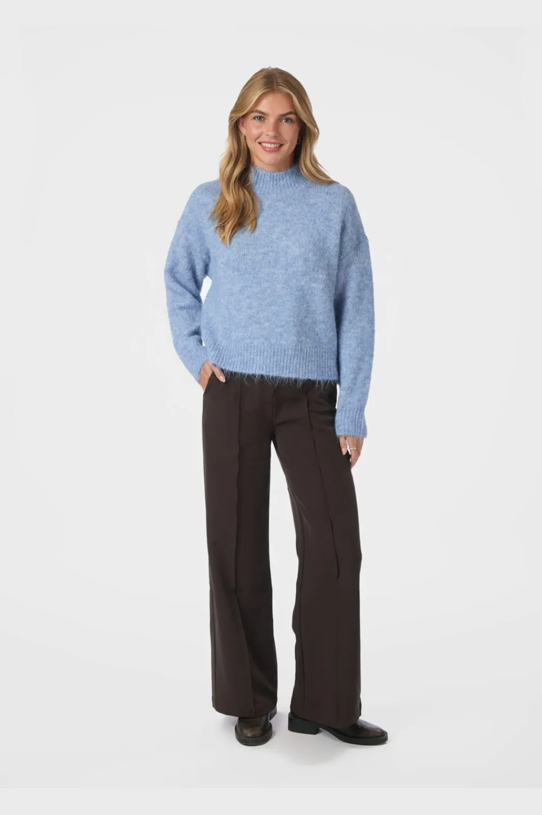 Clearance Neo Noir Paulina Fluffy Knit Blouse 164729 142