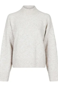 Outlet Neo Noir Paulina Knit Blouse Beige Melange