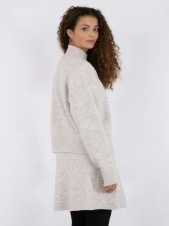 Outlet Neo Noir Paulina Knit Blouse Beige Melange