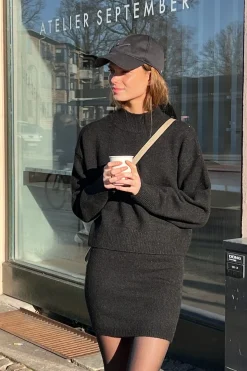 Clearance Neo Noir Paulina Knit Blouse Black