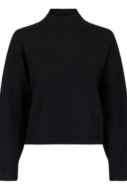 Clearance Neo Noir Paulina Knit Blouse Black