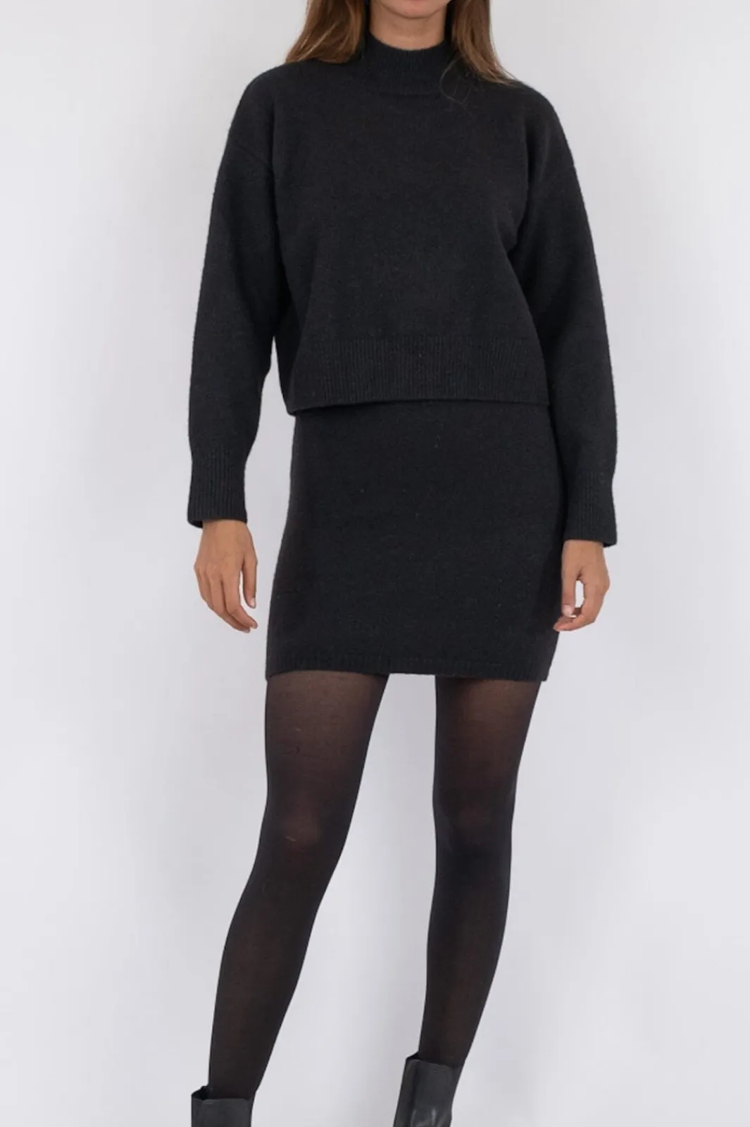 Clearance Neo Noir Paulina Knit Blouse Black