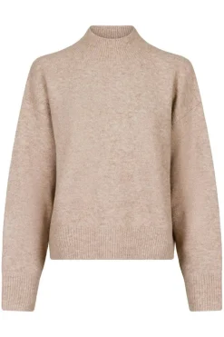 Best Neo Noir Paulina Knit Blouse Sand Melange