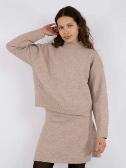 Best Neo Noir Paulina Knit Blouse Sand Melange